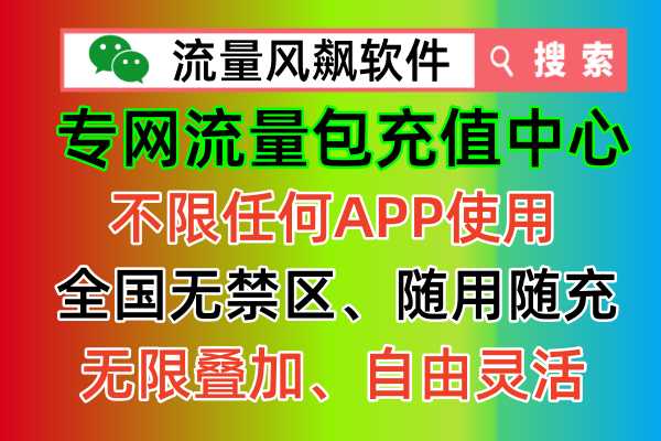 2024年专网流量包怎么充值更便宜又实惠，当然首选品牌流量风飙软件